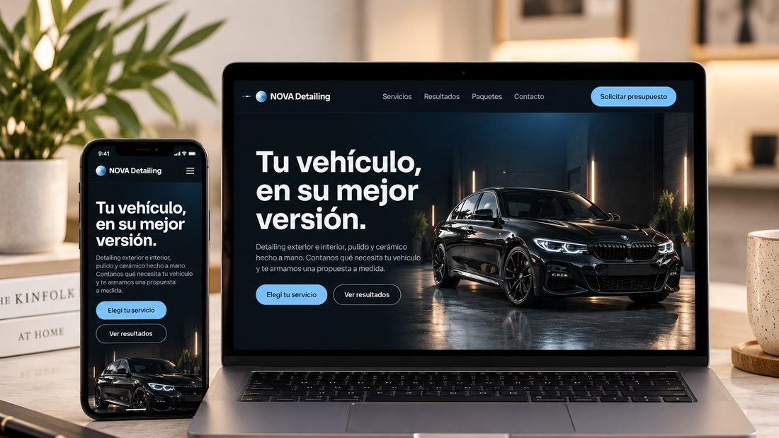 Sitio web Nova Detailing