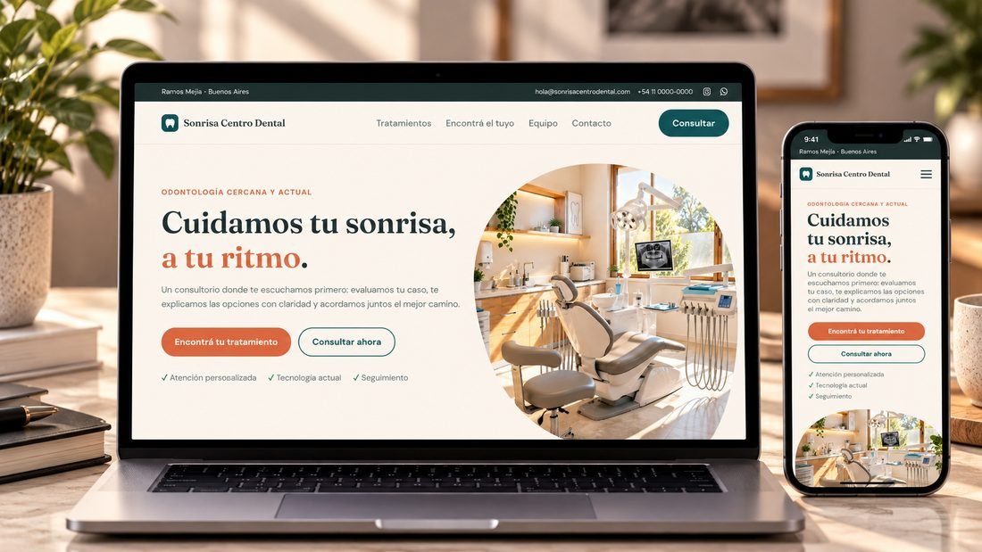 Sitio web Sonrisa Centro Dental